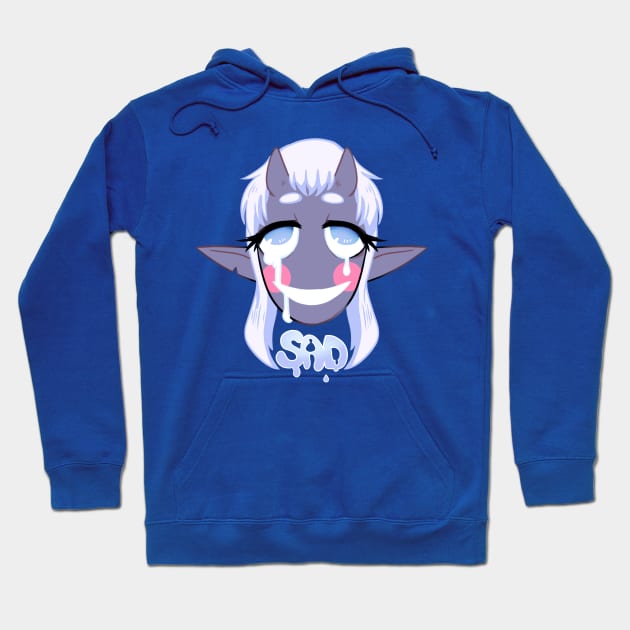 SAD Smile Hoodie by SomnaRosent